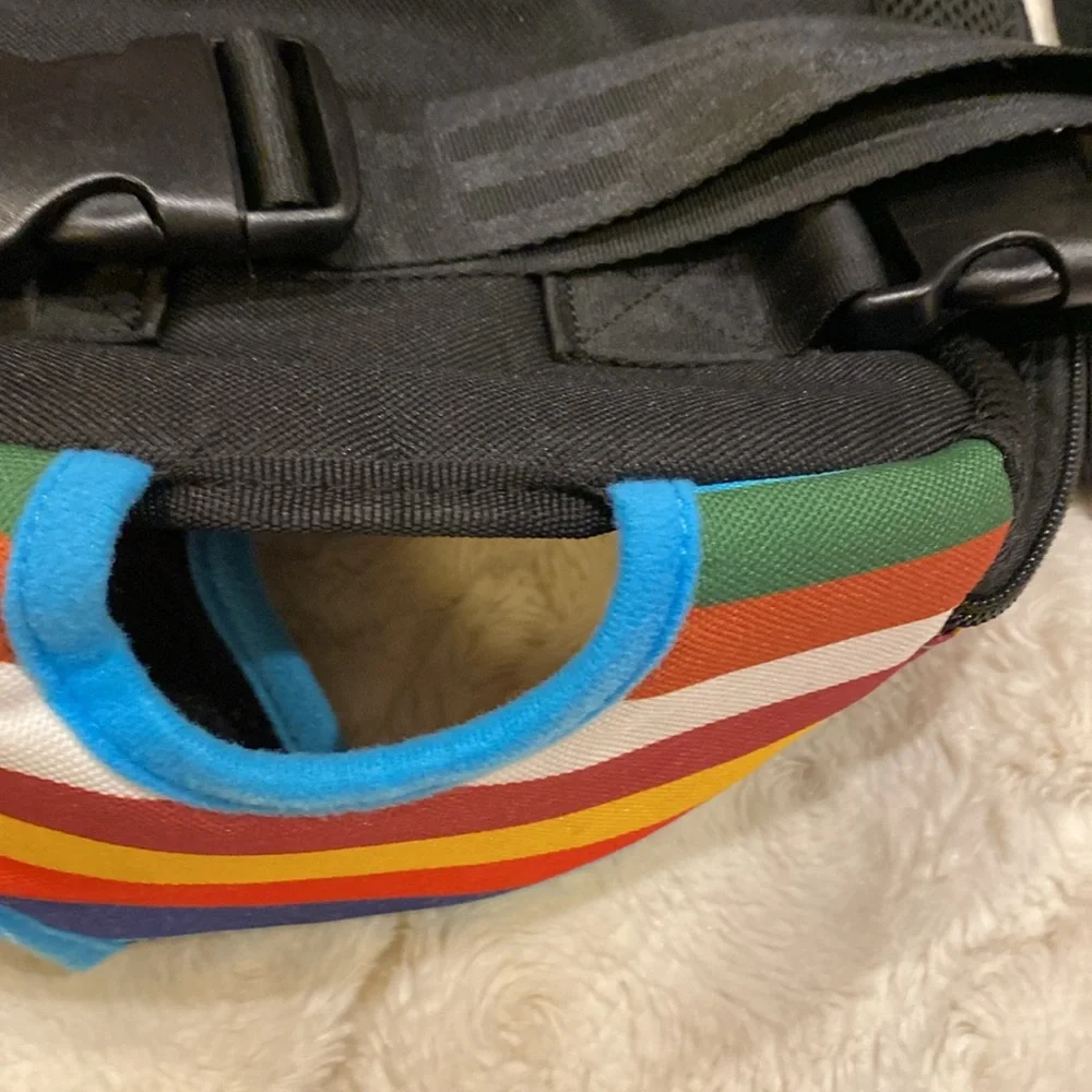 Pawaboo multi color dog carrier, front backpack size large